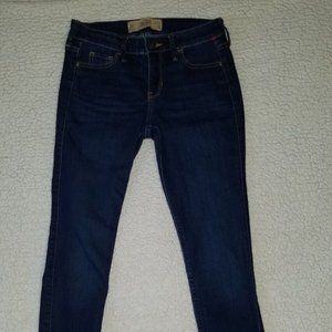 Hollister Women's 24x30 0R Super Skinny Low Rise Jeans Dark Wash